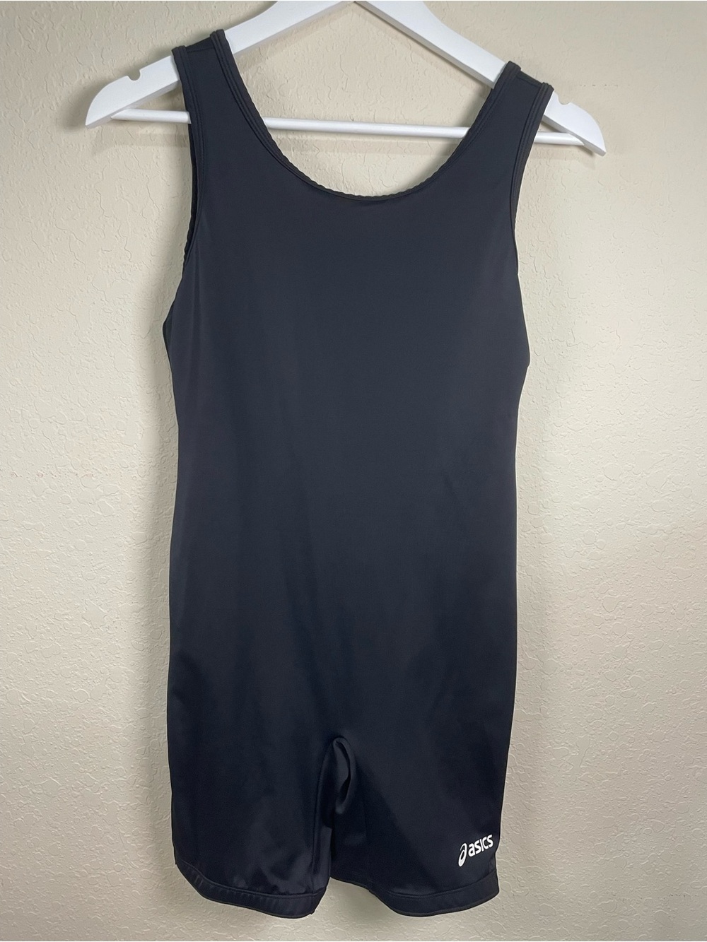 ASICS Black Athletic Singlet Unitard Wrestling